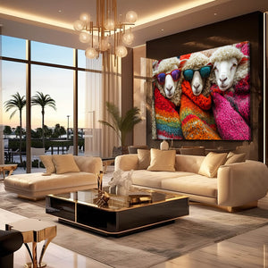 Cool Wall Art Stylish Sheep | MusaArtGallery™