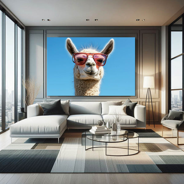 Cool Wall Art Sunglass Llama | MusaArtGallery™