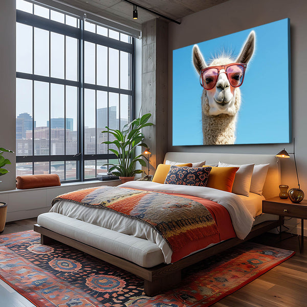 Cool Wall Art Sunglass Llama | MusaArtGallery™