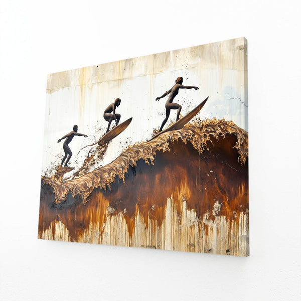 Cool Wall Art Surfers Ride | MusaArtGallery™