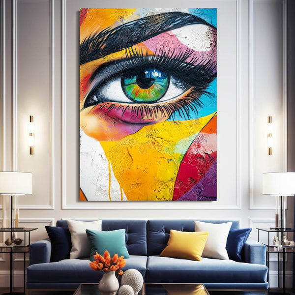 Cool Wall Art Vibrant Eye | MusaArtGallery™