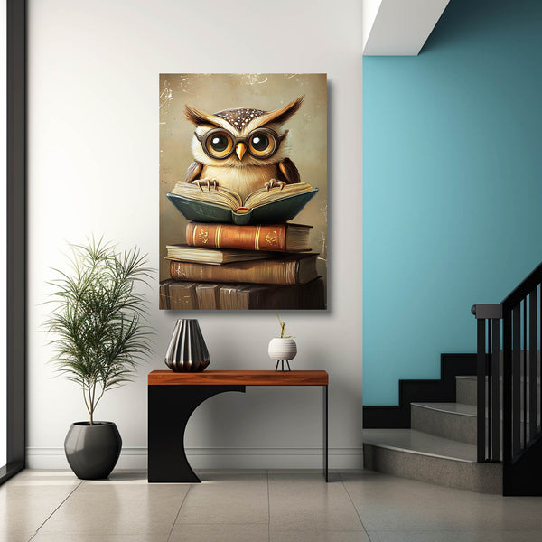 Cool Wall Art Wise Owl | MusaArtGallery™