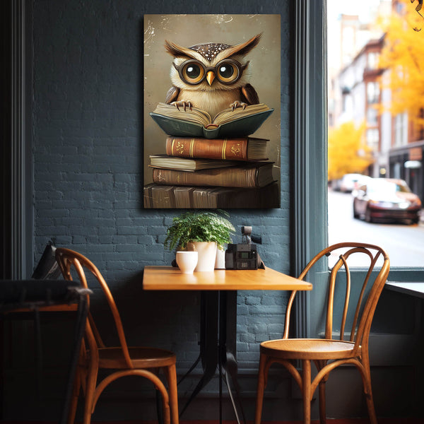 Cool Wall Art Wise Owl | MusaArtGallery™