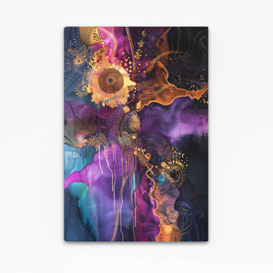 Cosmic Bloom Abstract Art | MusaArtGallery™