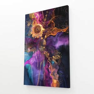 Cosmic Bloom Abstract Art | MusaArtGallery™