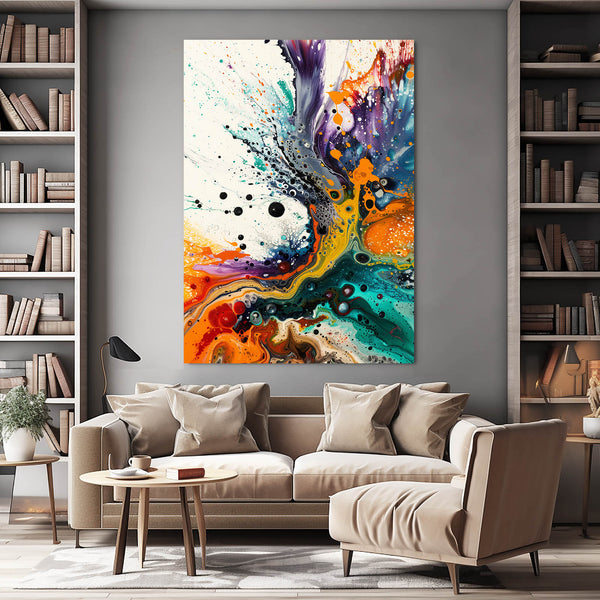 Cosmic Burst Abstract Art | MusaArtGallery™