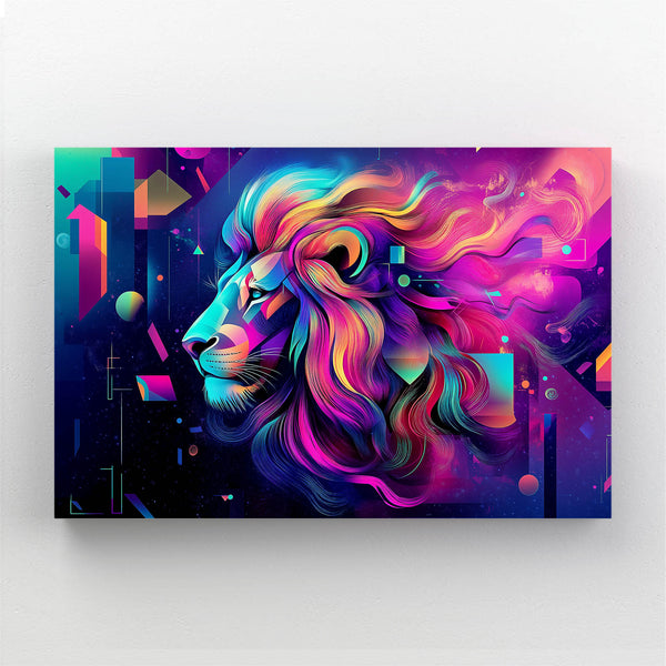 Cosmic Flow Lion Wall Art | MusaArtGallery™