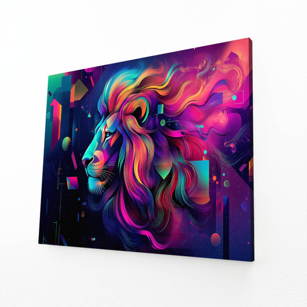 Cosmic Flow Lion Wall Art | MusaArtGallery™