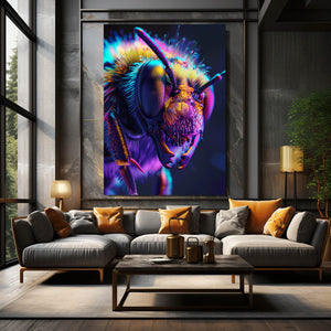 Cosmic Glow Bee Art | MusaArtGallery™