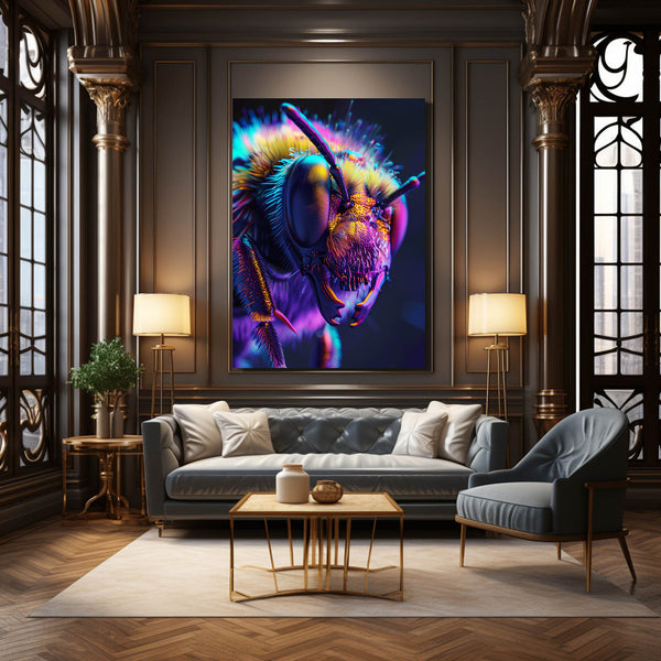 Cosmic Glow Bee Art | MusaArtGallery™