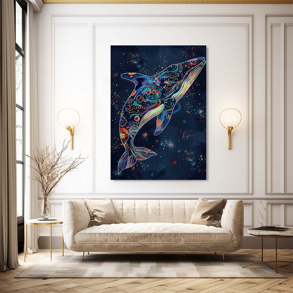 Cosmic Journey Whale Art | MusaArtGallery™