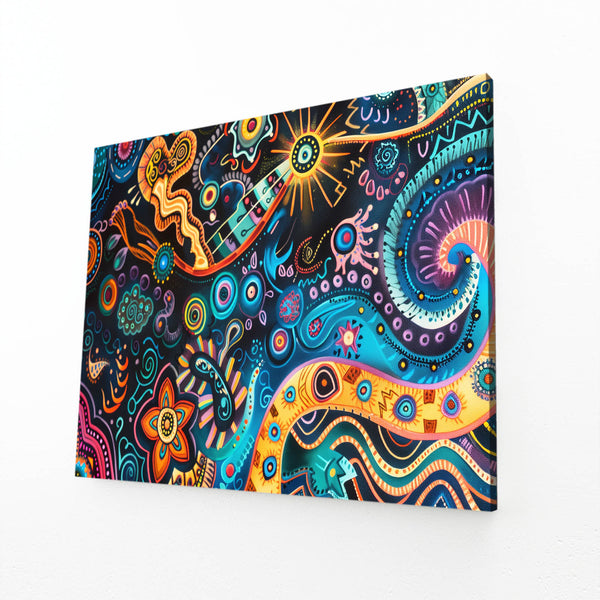 Cosmic Rhythm Mexican Wall Art | MusaArtGallery™