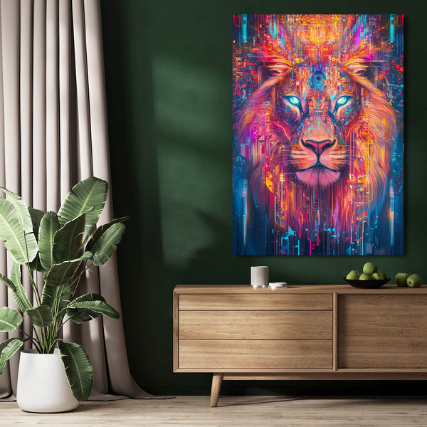 Cosmic Vision Lion Wall Art | MusaArtGallery™