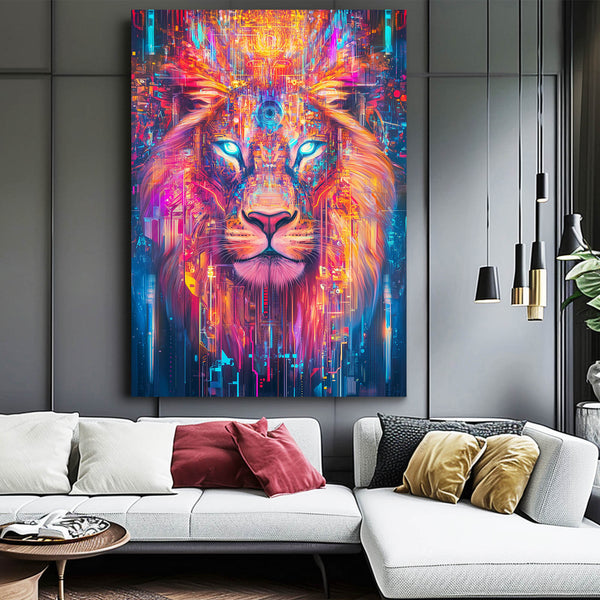 Cosmic Vision Lion Wall Art | MusaArtGallery™