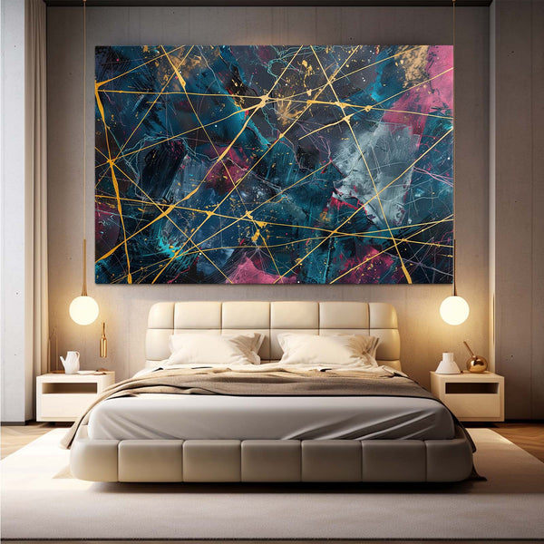 Cosmic Web Abstract Art | MusaArtGallery™