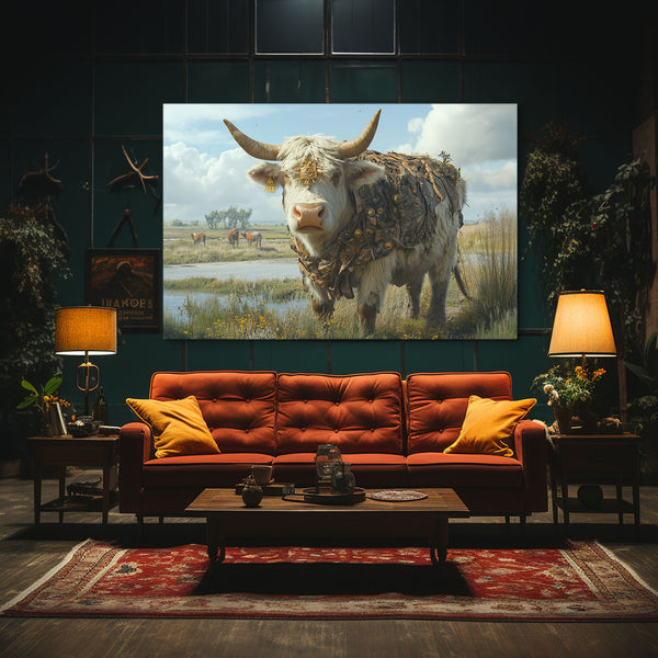Cow Canvas Wall Decor