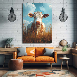 Cow Print Blue