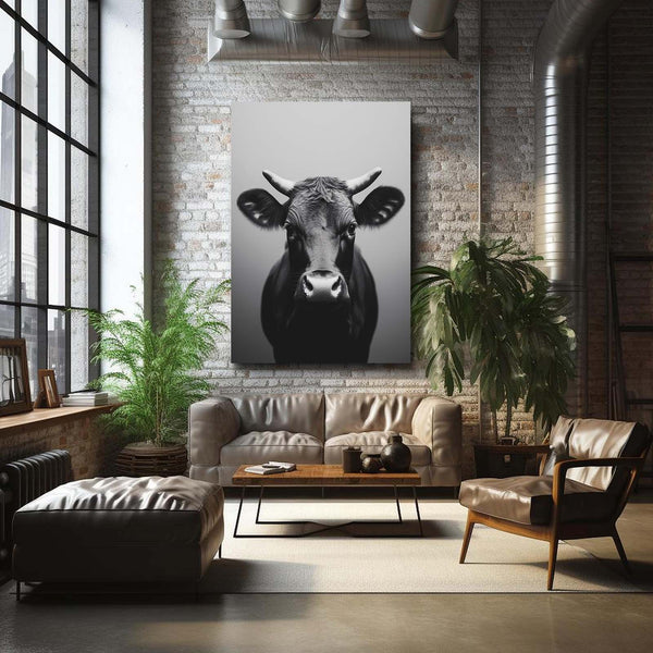 Cow Print Gray