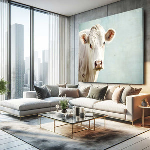 Cow Print White