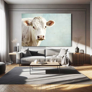 Cow Print White