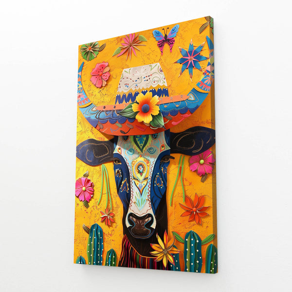 Cow Skull Mexican Wall Art | MusaArtGallery™