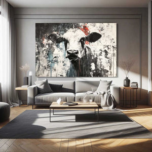 Cow Wall Art Canvas