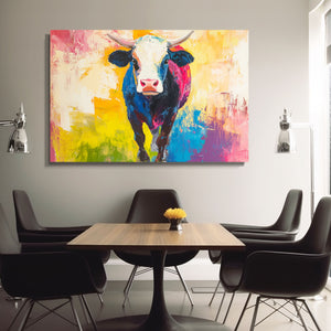 Cow Wall Art Colorful