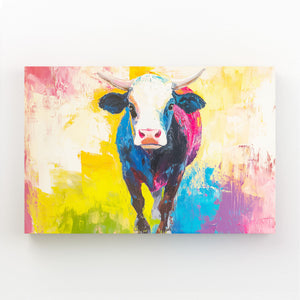Cow Wall Art Colorful