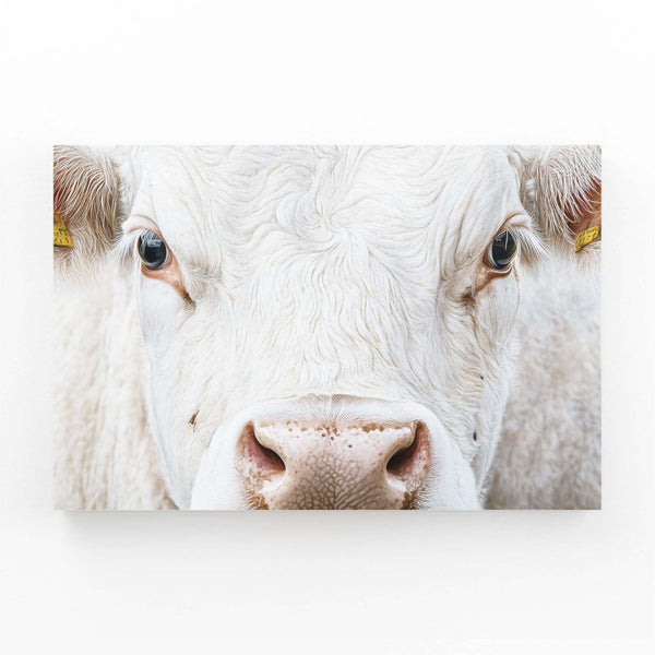 Cow Wall Art White