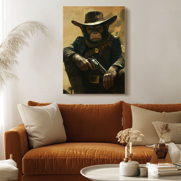 Cowboy Monkey Art