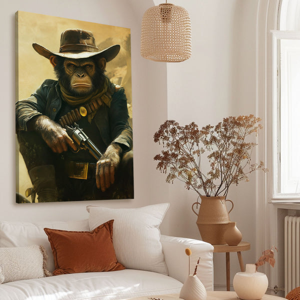 Cowboy Monkey Art