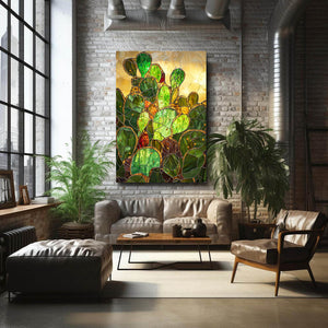 Crakled Cactus Art
