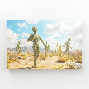 Crazy Cactus Art Print