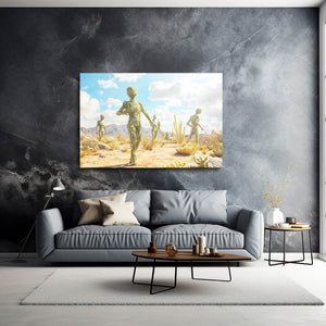 Crazy Cactus Art Print