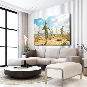 Crazy Cactus Art Print
