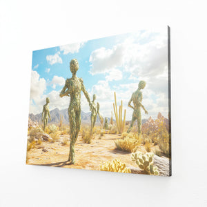 Crazy Cactus Art Print