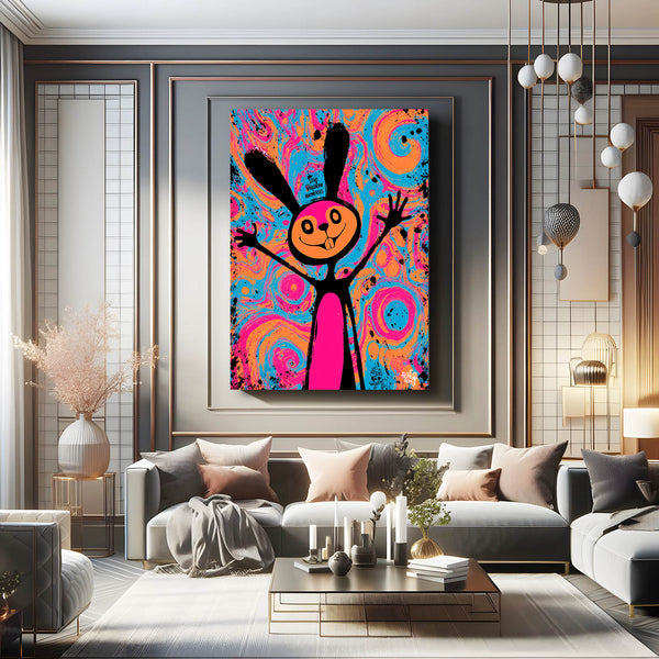 Crazy Rabbit Wall Art