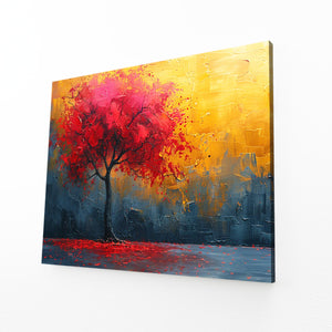 Crimson Blaze Tree Art | MusaArtGallery™