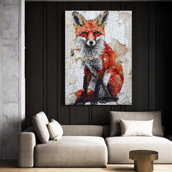 Crimson Majesty Fox Art | MusaArtGallery™