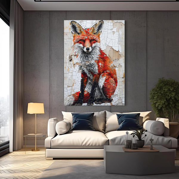 Crimson Majesty Fox Art | MusaArtGallery™