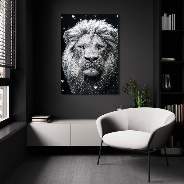 Crystal Majesty Lion Wall Art | MusaArtGallery™