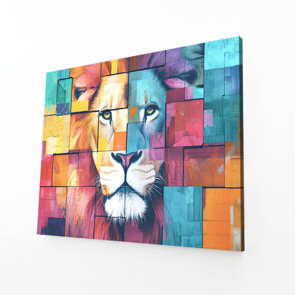 Cubic Majesty Lion Wall Art | MusaArtGallery™