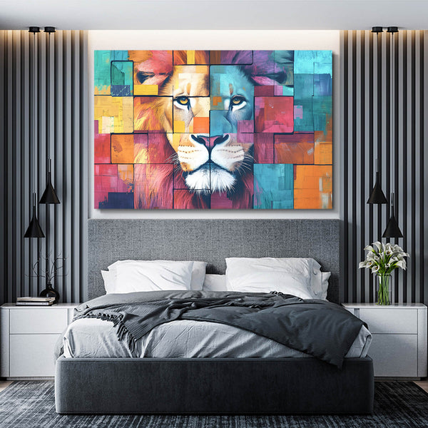 Cubic Majesty Lion Wall Art | MusaArtGallery™