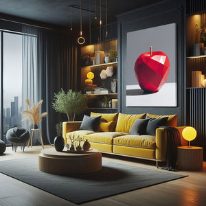 Cubism Apple Wall Art
