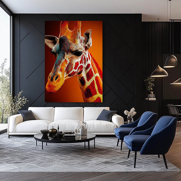 Curious Giraffe Canvas