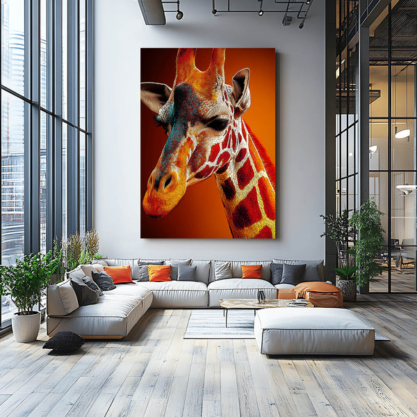 Curious Giraffe Canvas