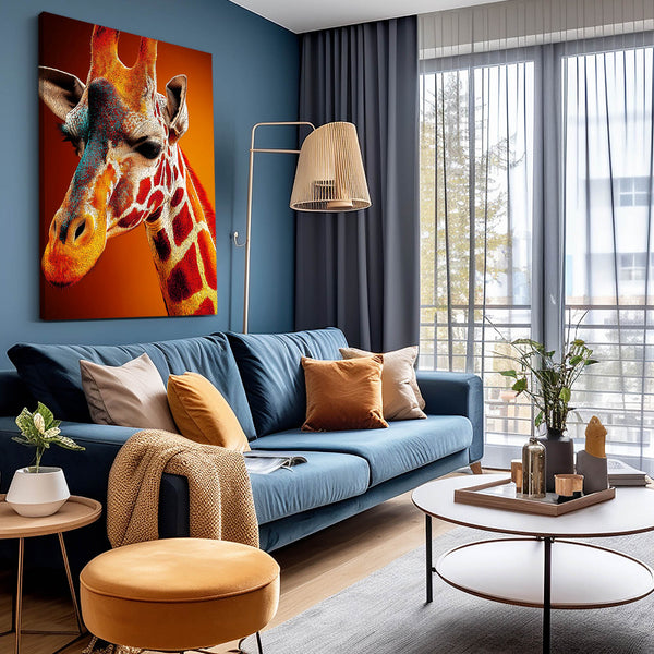 Curious Giraffe Canvas