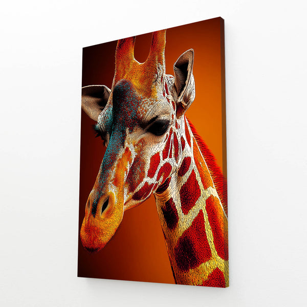 Curious Giraffe Canvas