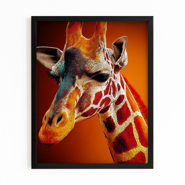 Curious Giraffe Canvas