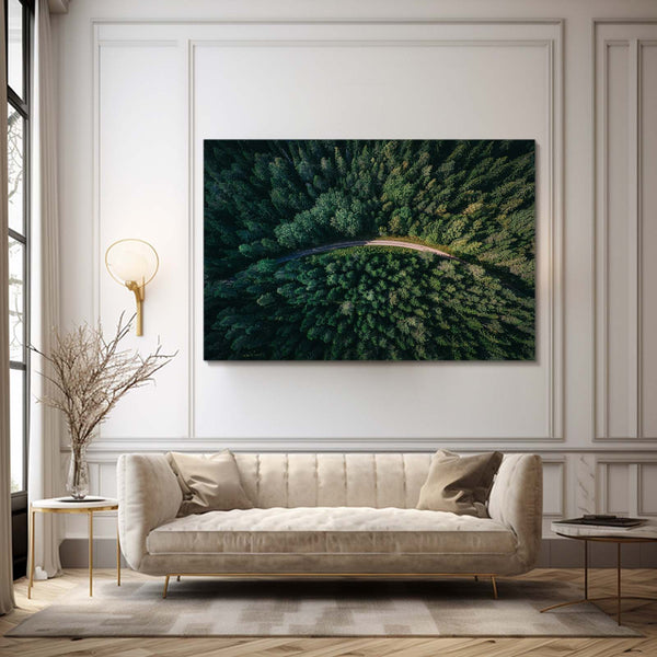 Curved Path Tree Art | MusaArtGallery™